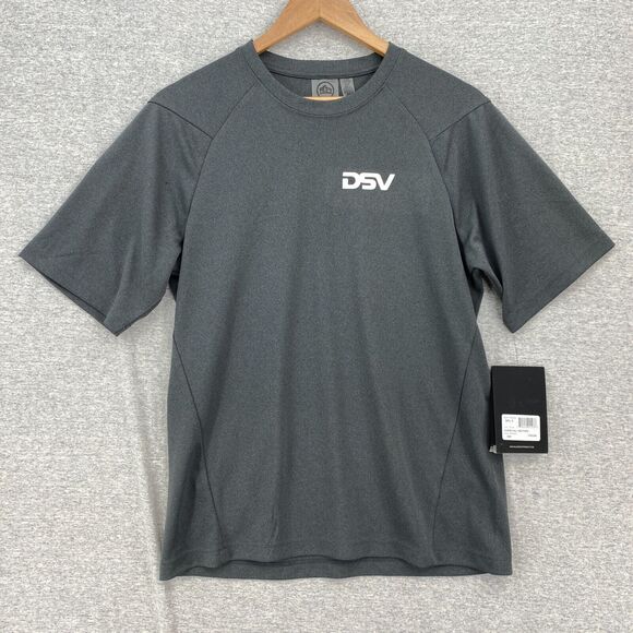 Stormtech TShirt Mens Small Gray H2X Dry Performance Combination Shoulder NEW - Picture 1 of 16